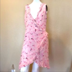 🔥Sale ~ Women's Kenneth Cole Pink Wrap Dress ~ Size 8